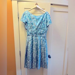 Vintage custom made silk dress.